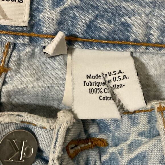 Calvin Klein flare leg vintage light wash jeans size 5 inseam 30 - Picture 4 of 7